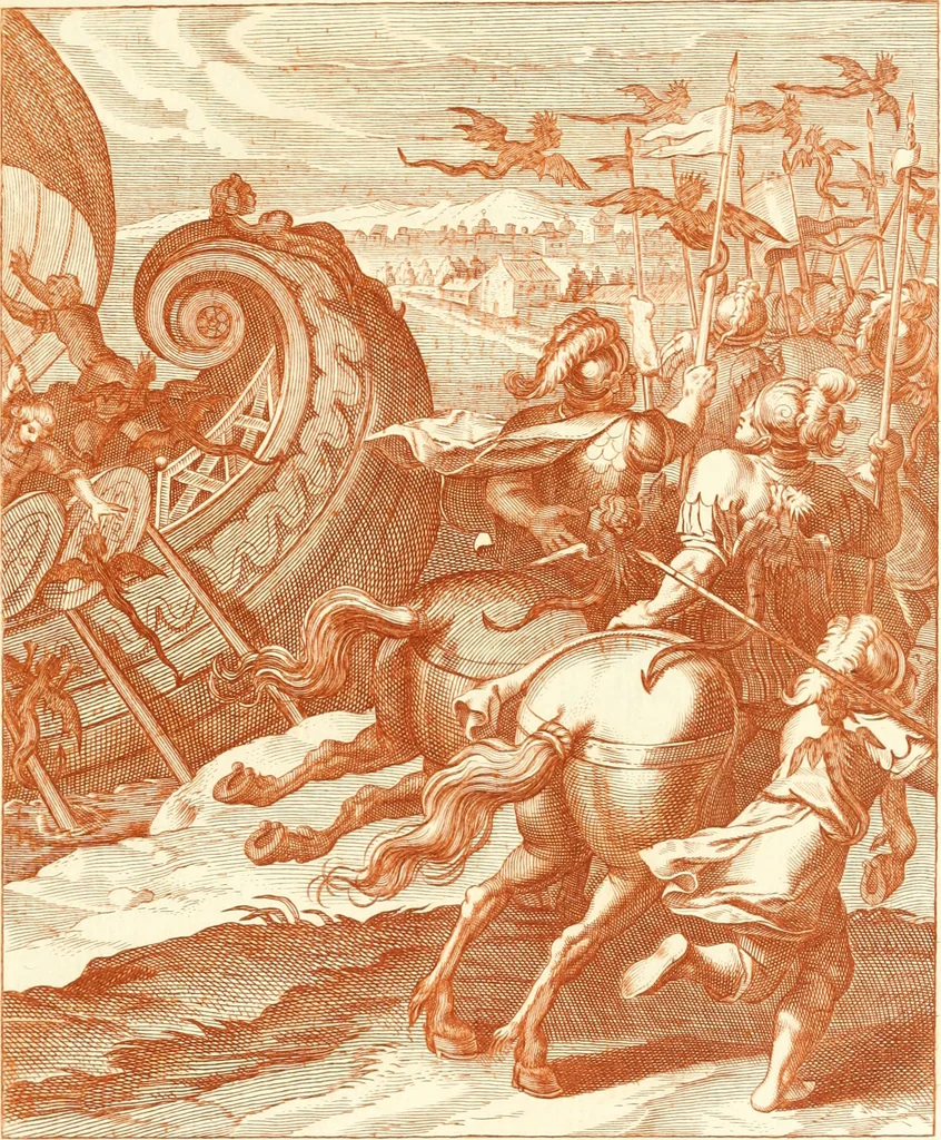 An illustration from Emblemi di Q. Orazio Flacco, 1777, leaf 206