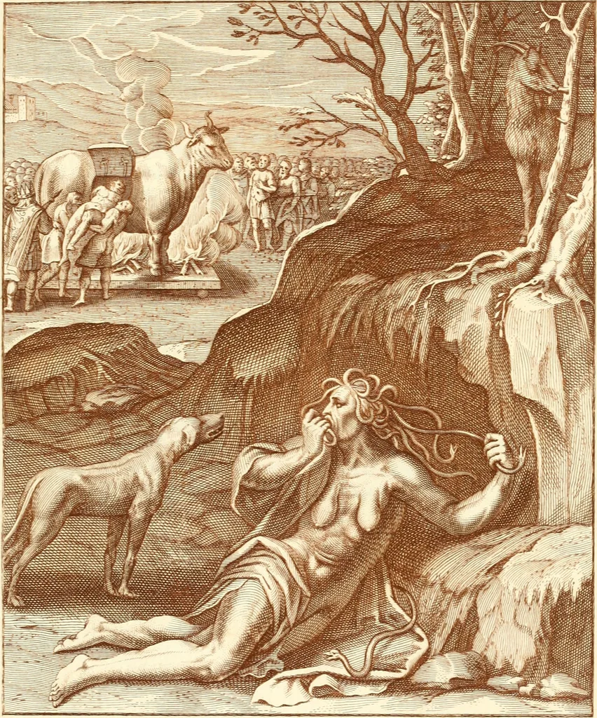 An illustration from Emblemi di Q. Orazio Flacco, 1777, leaf 210