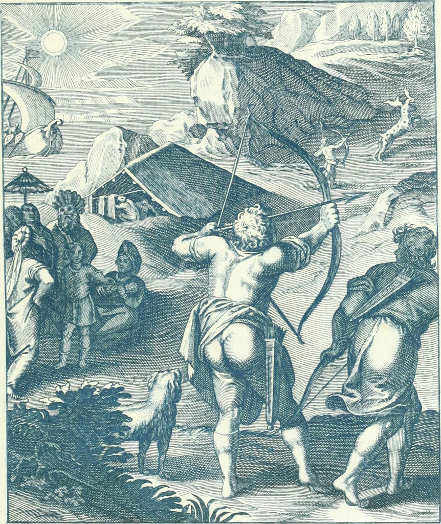 An illustration from Emblemi di Q. Orazio Flacco, 1777, leaf 230