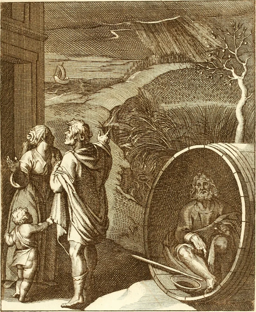 An illustration from Emblemi di Q. Orazio Flacco, 1777, leaf 234