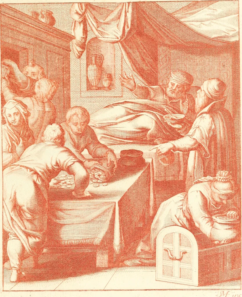 An illustration from Emblemi di Q. Orazio Flacco, 1777, leaf 246