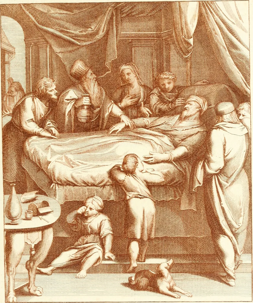 An illustration from Emblemi di Q. Orazio Flacco, 1777, leaf 254