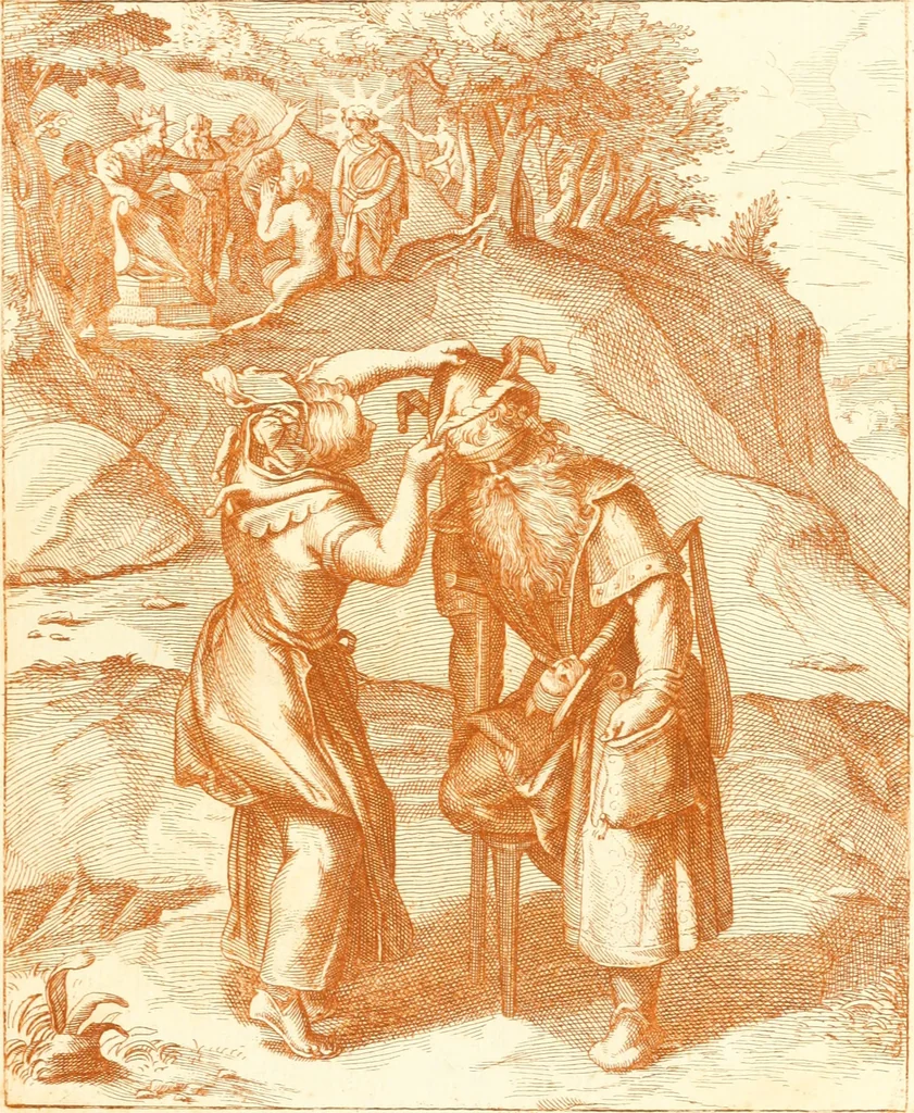 An illustration from Emblemi di Q. Orazio Flacco, 1777, leaf 262