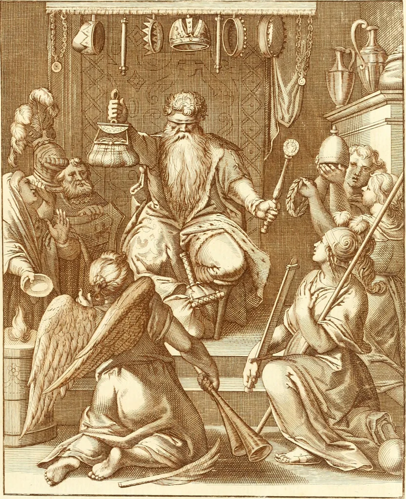 An illustration from Emblemi di Q. Orazio Flacco, 1777, leaf 266