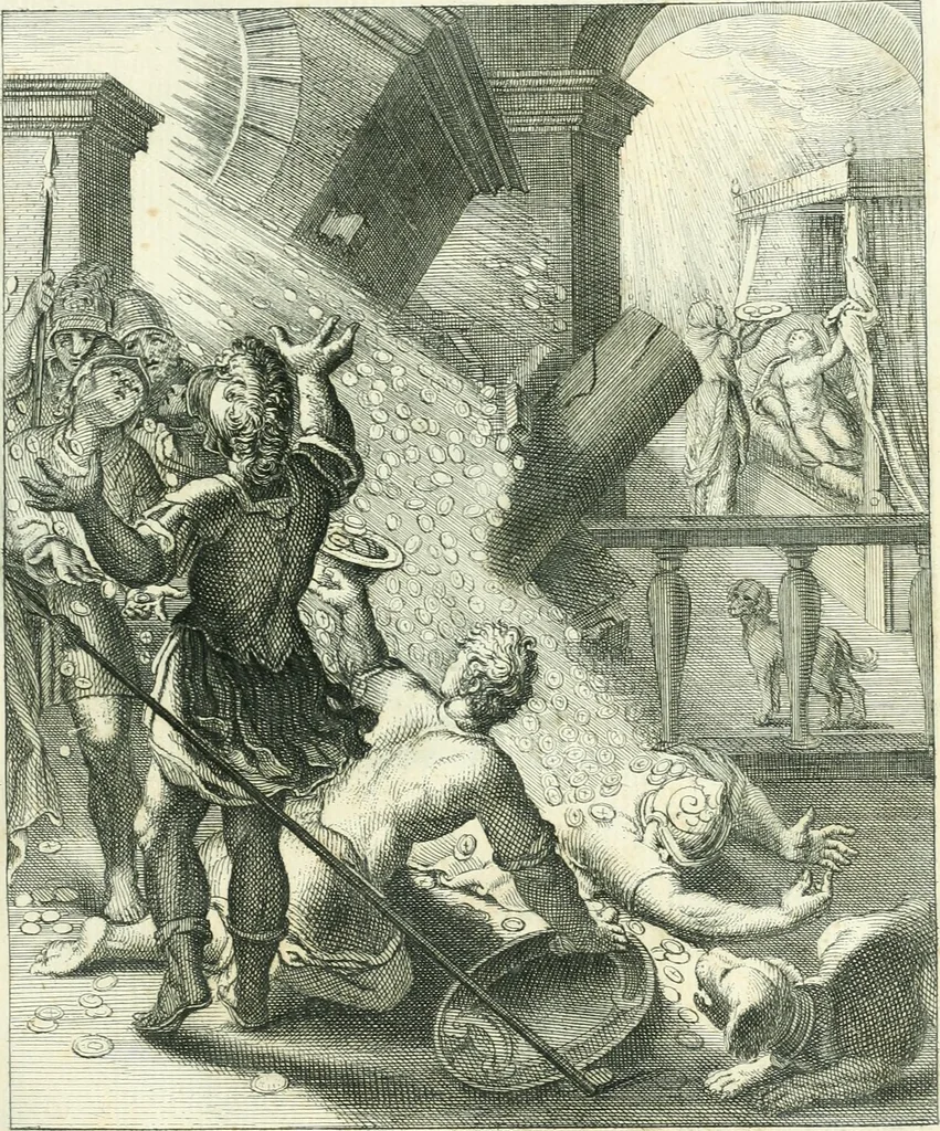 An illustration from Emblemi di Q. Orazio Flacco, 1777, leaf 270