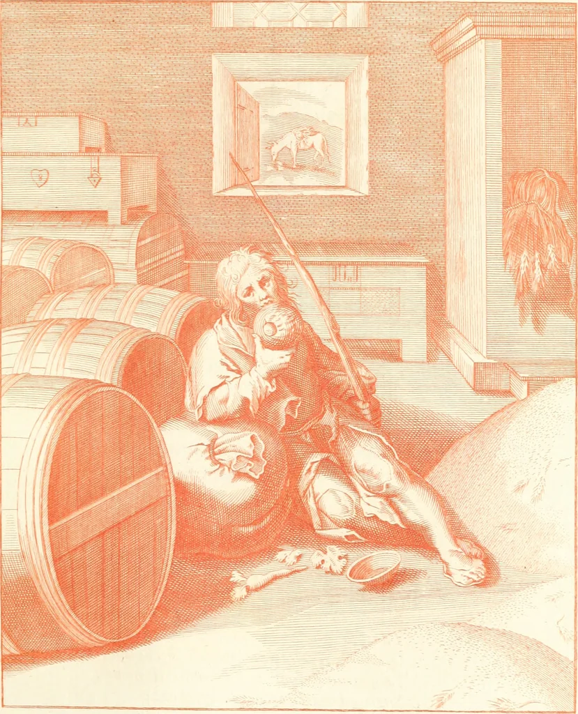 An illustration from Emblemi di Q. Orazio Flacco, 1777, leaf 278