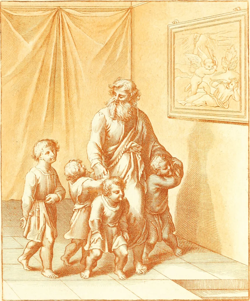 An illustration from Emblemi di Q. Orazio Flacco, 1777, leaf 298