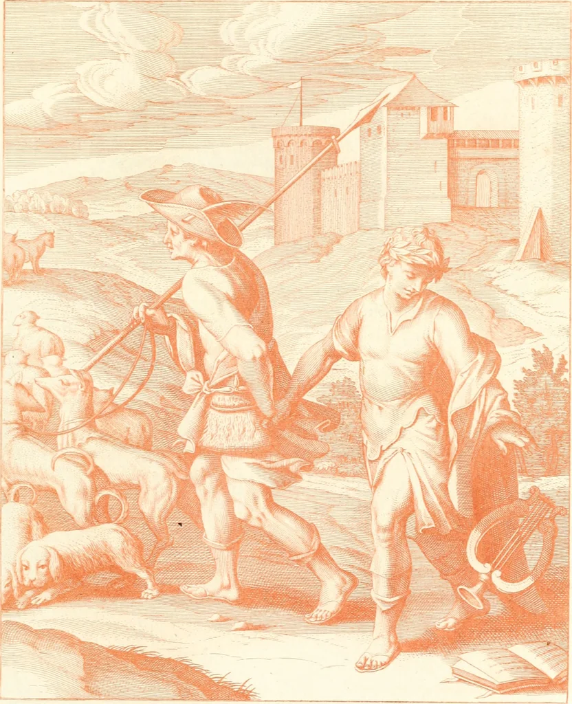An illustration from Emblemi di Q. Orazio Flacco, 1777, leaf 302