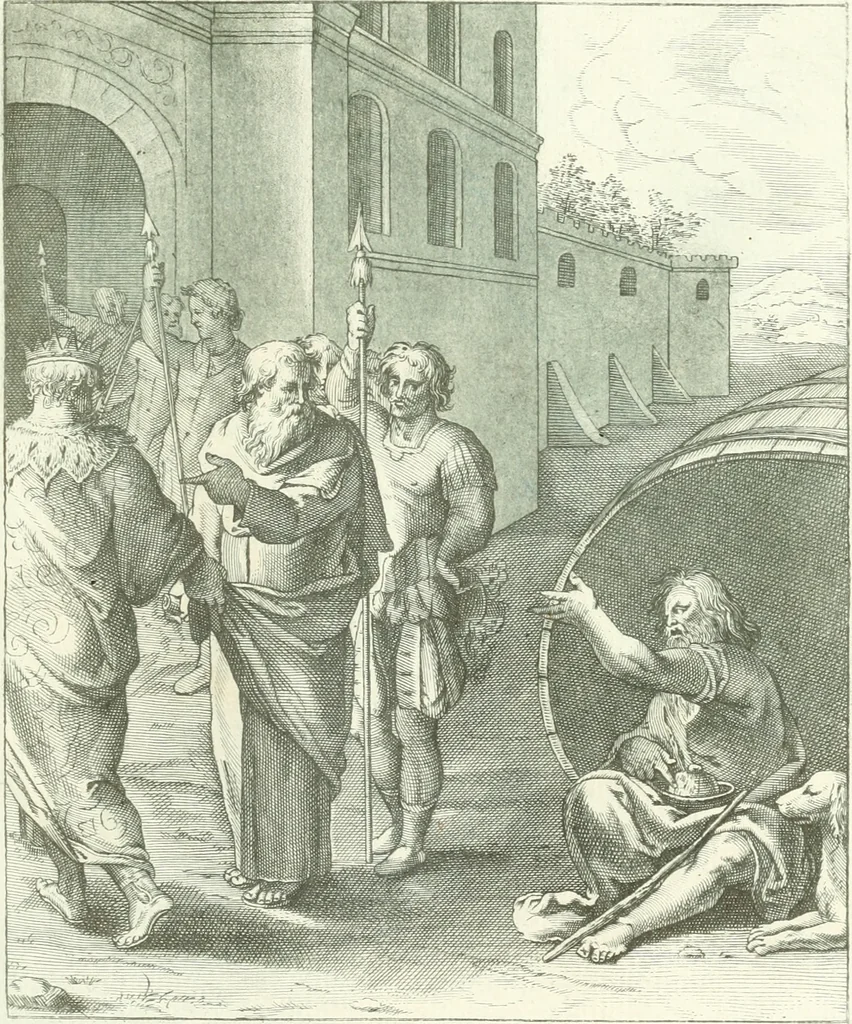 An illustration from Emblemi di Q. Orazio Flacco, 1777, leaf 318