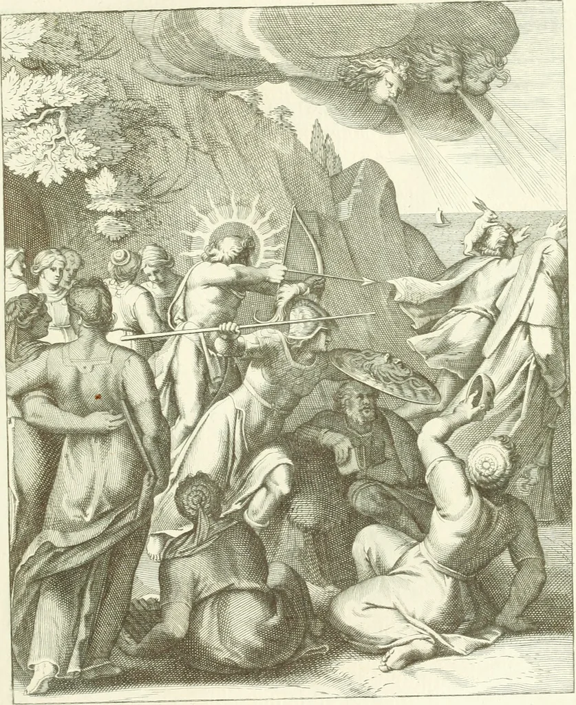 An illustration from Emblemi di Q. Orazio Flacco, 1777, leaf 330