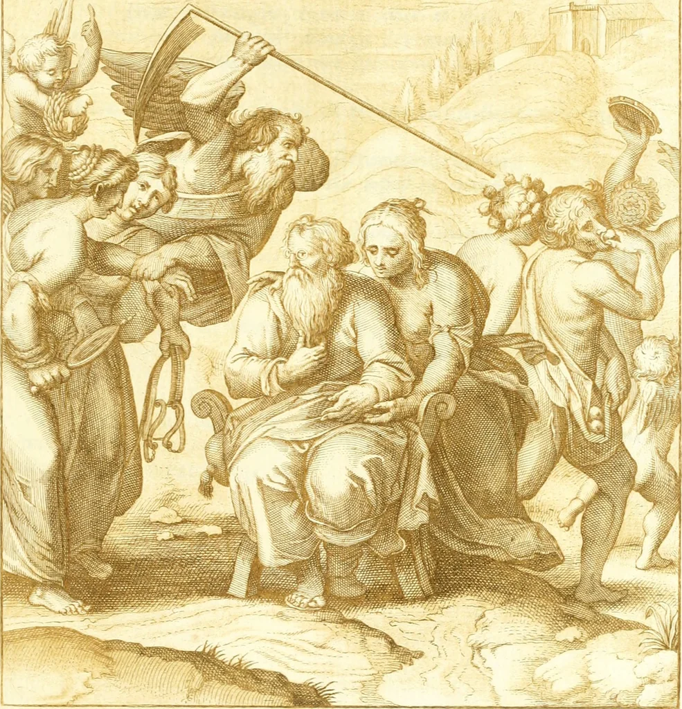 An illustration from Emblemi di Q. Orazio Flacco, 1777, leaf 342