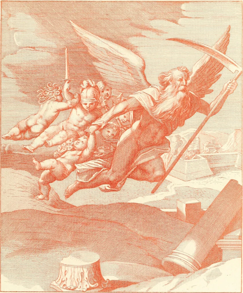 An illustration from Emblemi di Q. Orazio Flacco, 1777, leaf 370