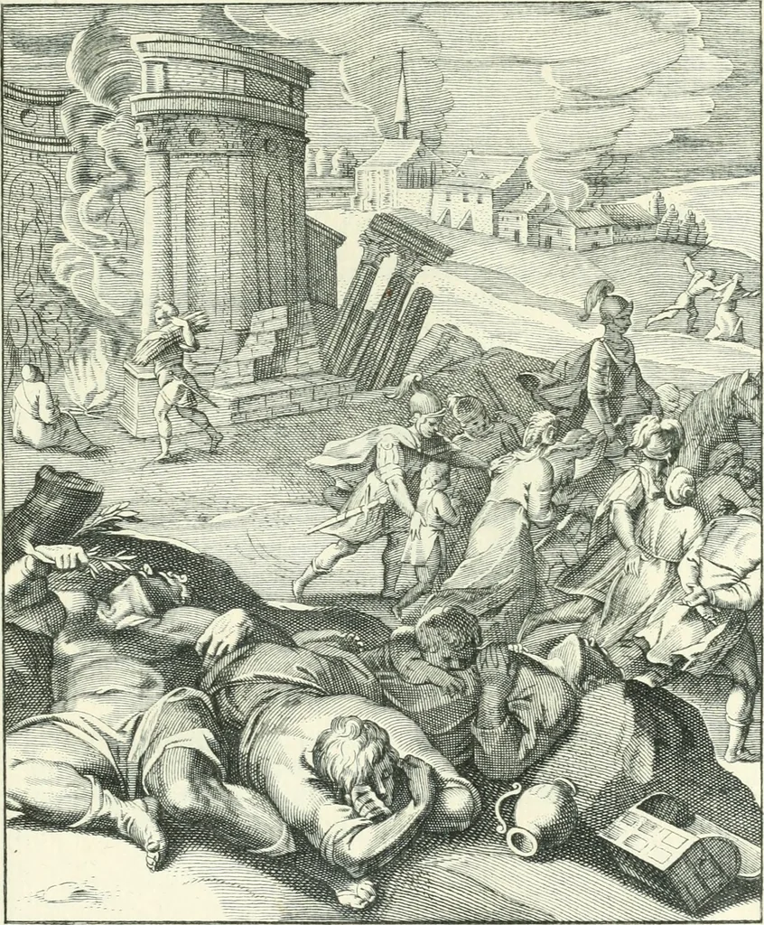 An illustration from Emblemi di Q. Orazio Flacco, 1777, leaf 374