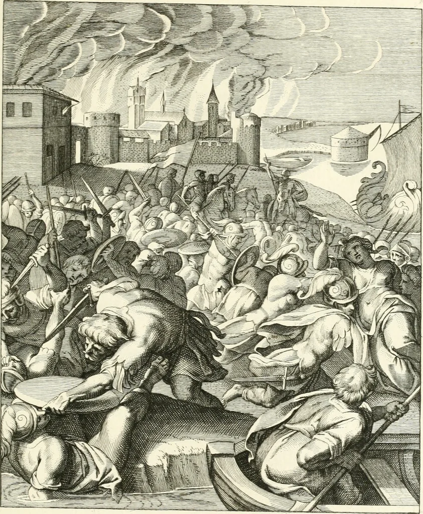 An illustration from Emblemi di Q. Orazio Flacco, 1777, leaf 382