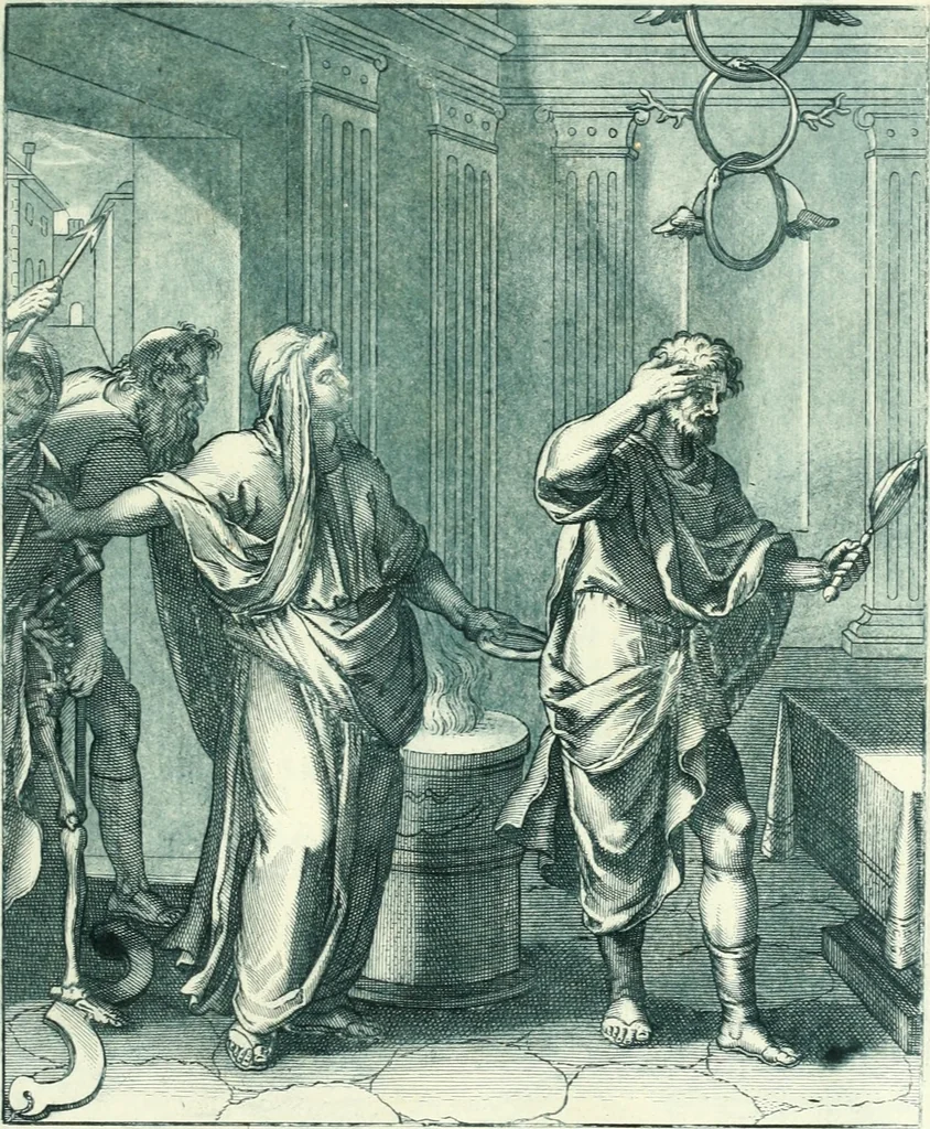 An illustration from Emblemi di Q. Orazio Flacco, 1777, leaf 402