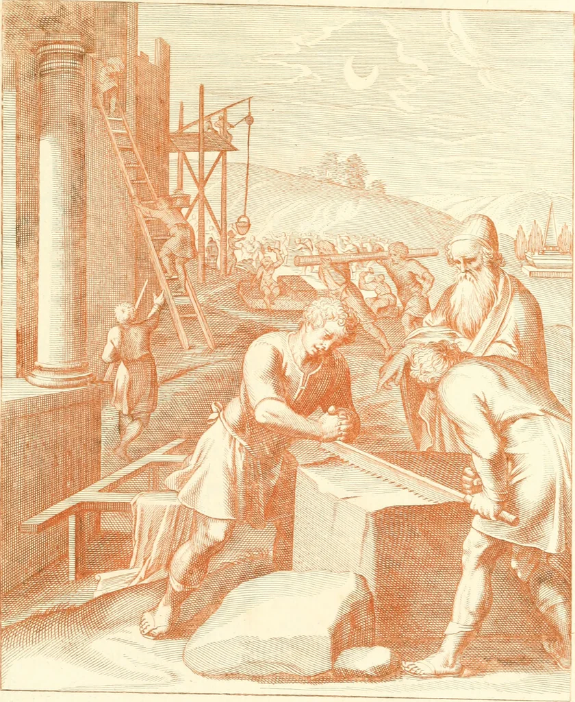 An illustration from Emblemi di Q. Orazio Flacco, 1777, leaf 406
