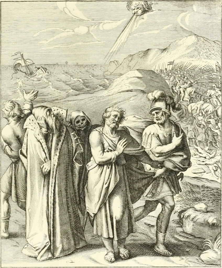 An illustration from Emblemi di Q. Orazio Flacco, 1777, leaf 418