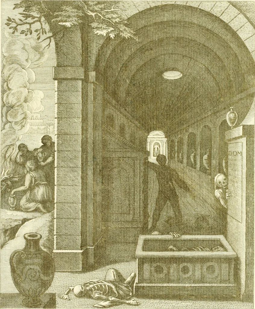 An illustration from Emblemi di Q. Orazio Flacco, 1777, leaf 434