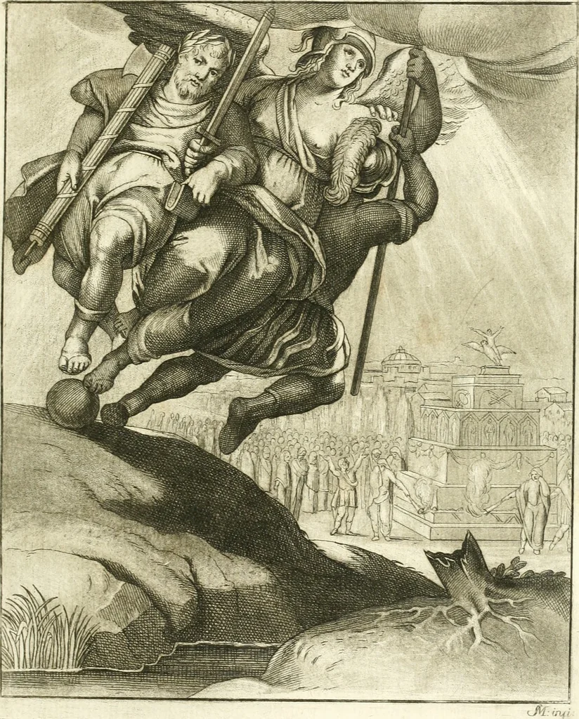 An illustration from Emblemi di Q. Orazio Flacco, 1777, leaf 44