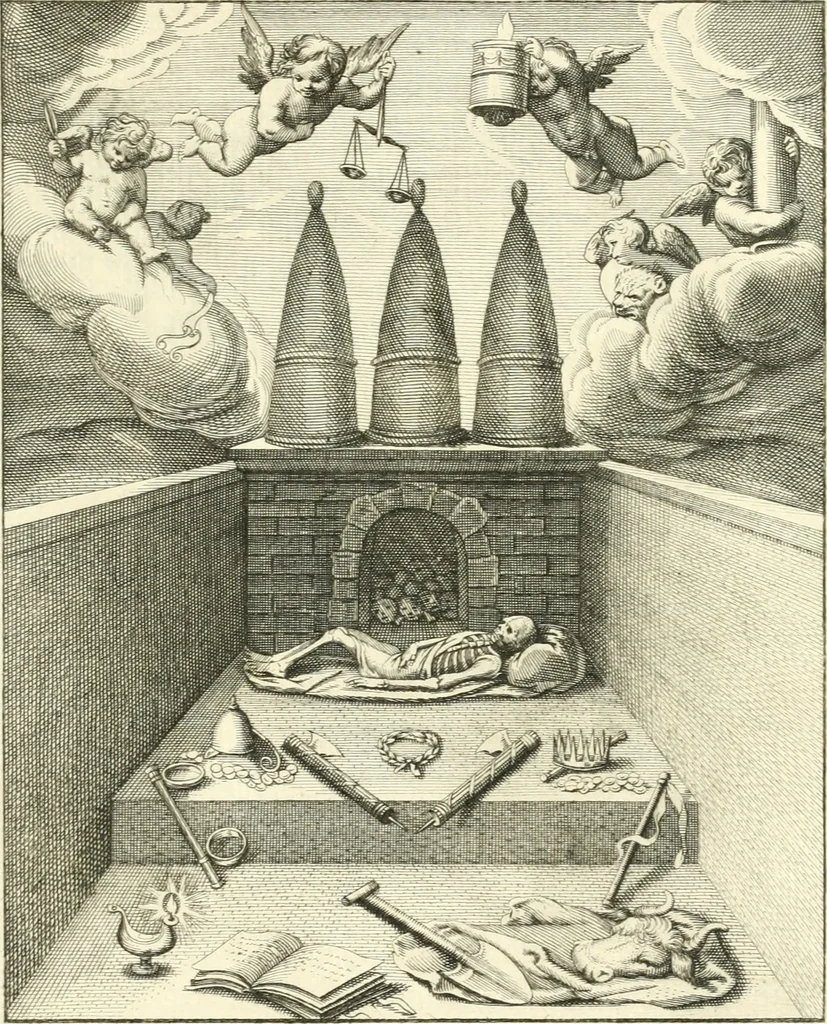 An illustration from Emblemi di Q. Orazio Flacco, 1777, leaf 442