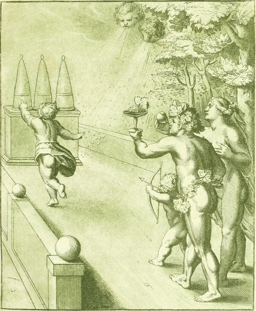 An illustration from Emblemi di Q. Orazio Flacco, 1777, leaf 88