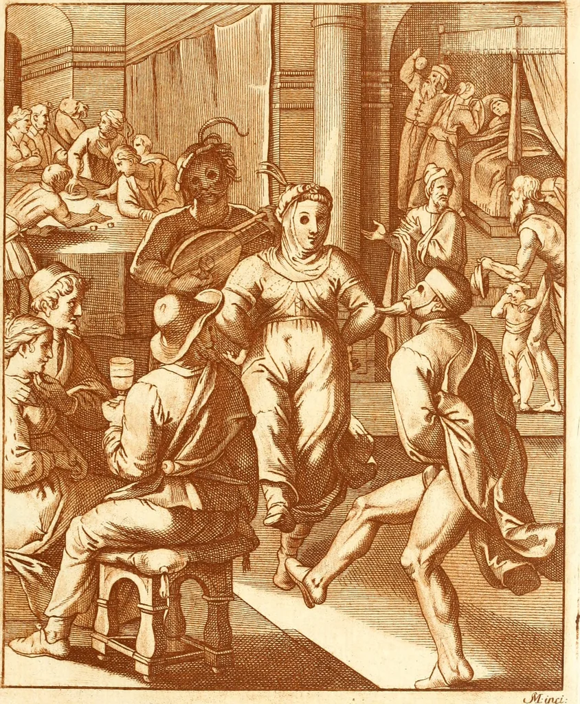 An illustration from Emblemi di Q. Orazio Flacco, 1777, leaf 92