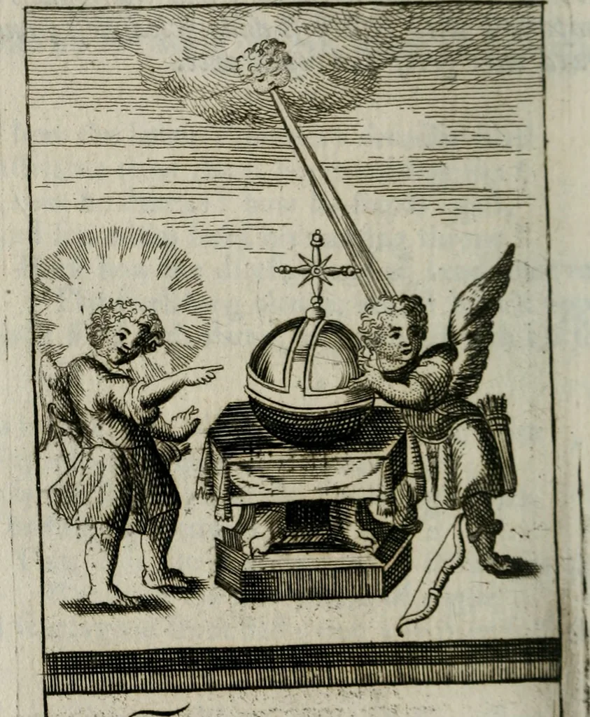 An illustration from Emblems, divine and moral, together with hieroglyphicks of the life of man, 1736, leaf 113