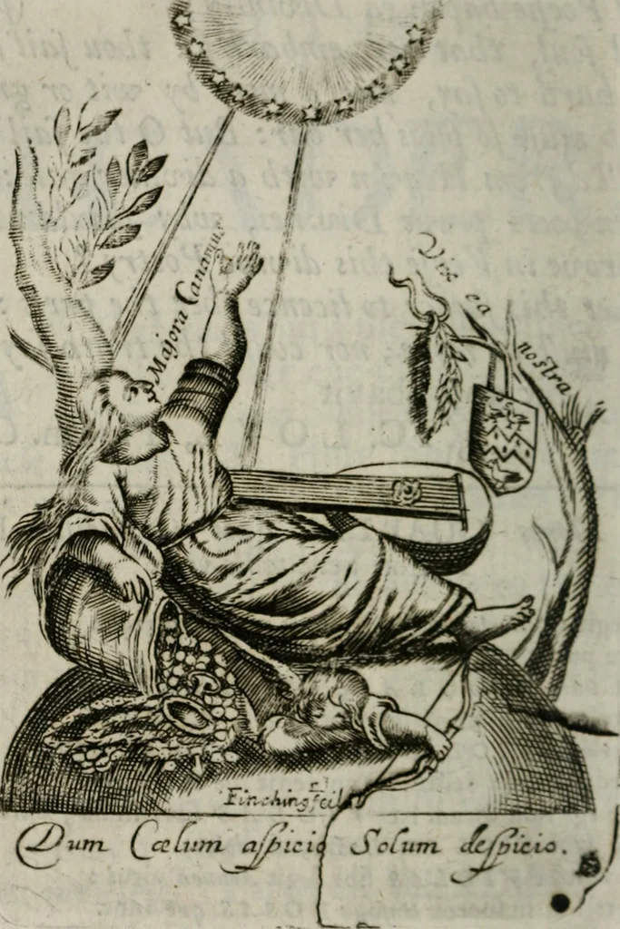 An illustration from Emblems, divine and moral, together with hieroglyphicks of the life of man, 1736, leaf 13