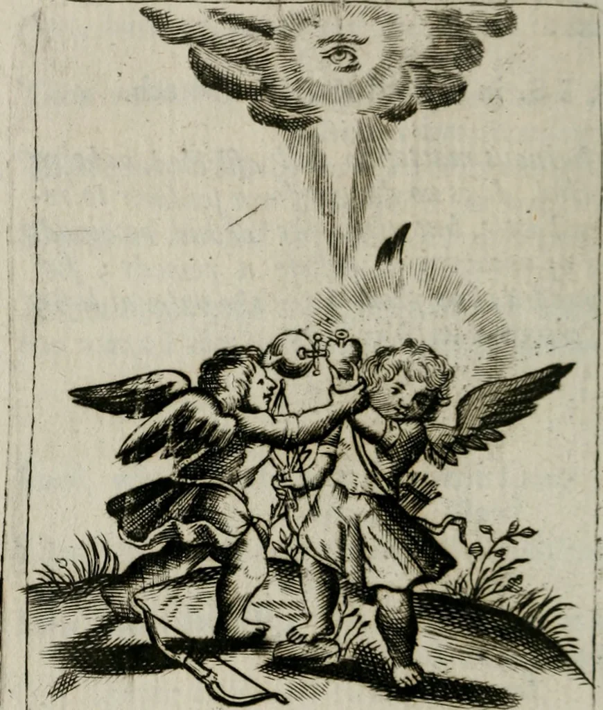 An illustration from Emblems, divine and moral, together with hieroglyphicks of the life of man, 1736, leaf 133