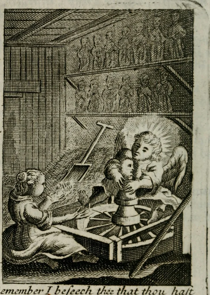 An illustration from Emblems, divine and moral, together with hieroglyphicks of the life of man, 1736, leaf 157