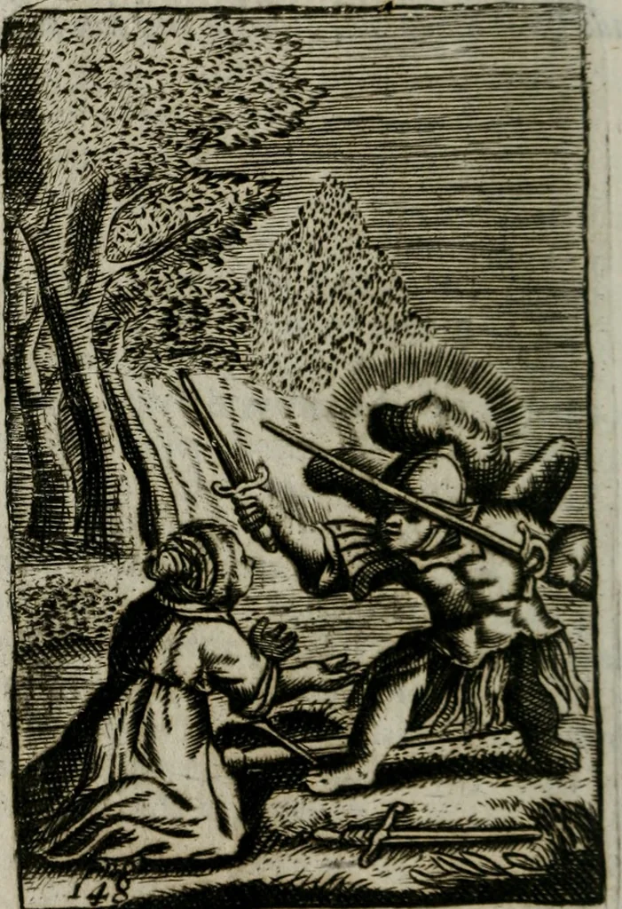 An illustration from Emblems, divine and moral, together with hieroglyphicks of the life of man, 1736, leaf 161