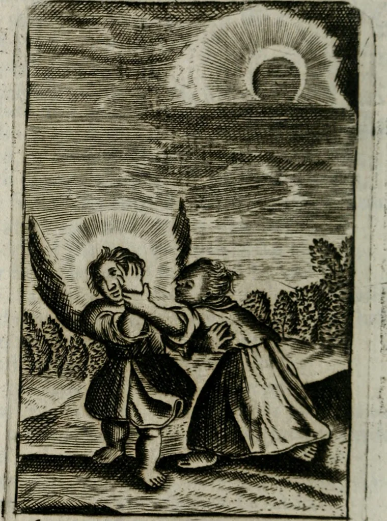 An illustration from Emblems, divine and moral, together with hieroglyphicks of the life of man, 1736, leaf 165