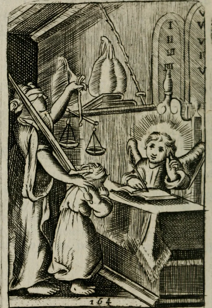 An illustration from Emblems, divine and moral, together with hieroglyphicks of the life of man, 1736, leaf 177
