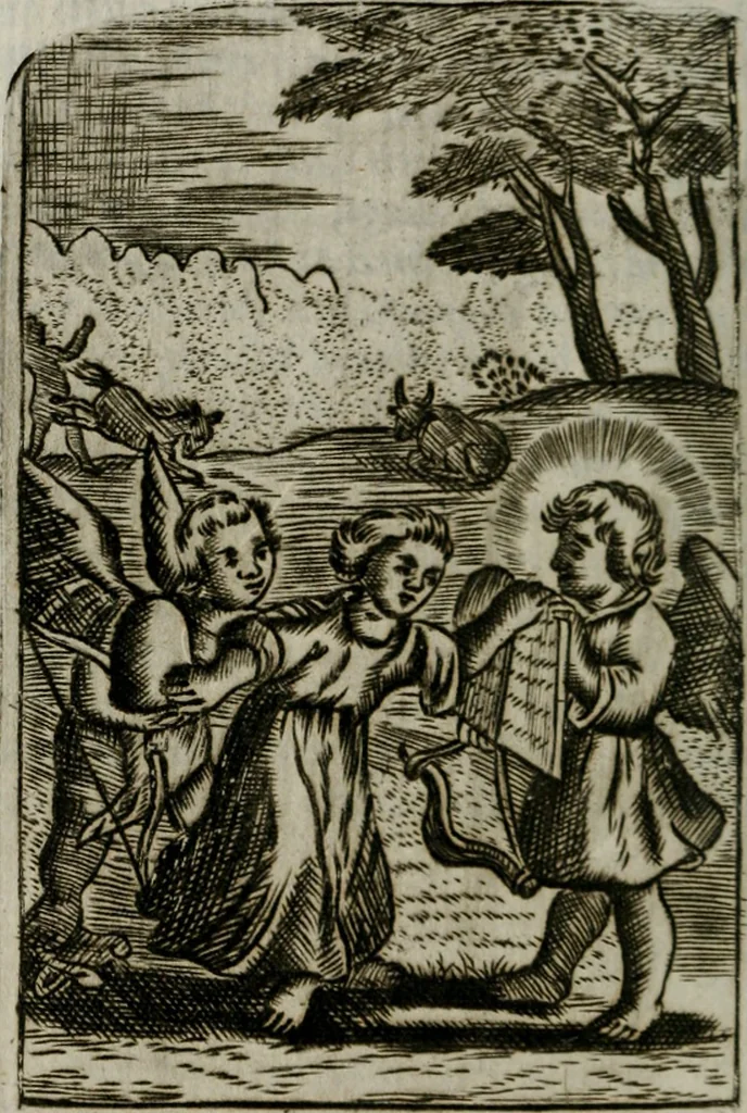 An illustration from Emblems, divine and moral, together with hieroglyphicks of the life of man, 1736, leaf 201