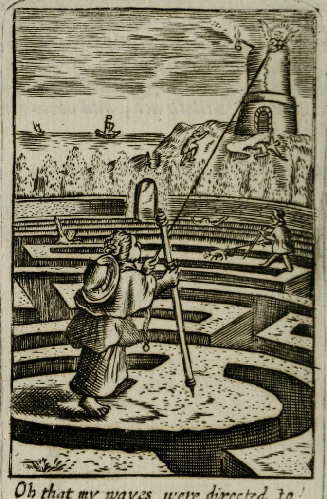 An illustration from Emblems, divine and moral, together with hieroglyphicks of the life of man, 1736, leaf 205