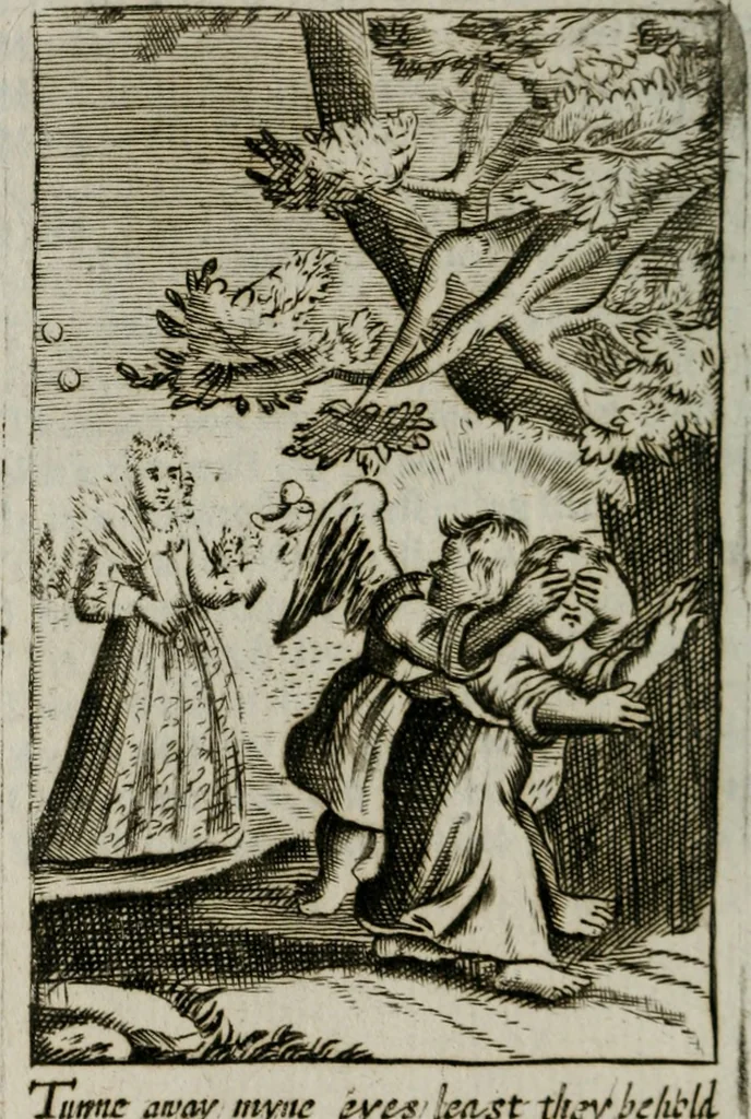 An illustration from Emblems, divine and moral, together with hieroglyphicks of the life of man, 1736, leaf 217