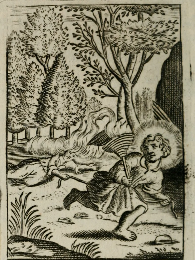 An illustration from Emblems, divine and moral, together with hieroglyphicks of the life of man, 1736, leaf 229