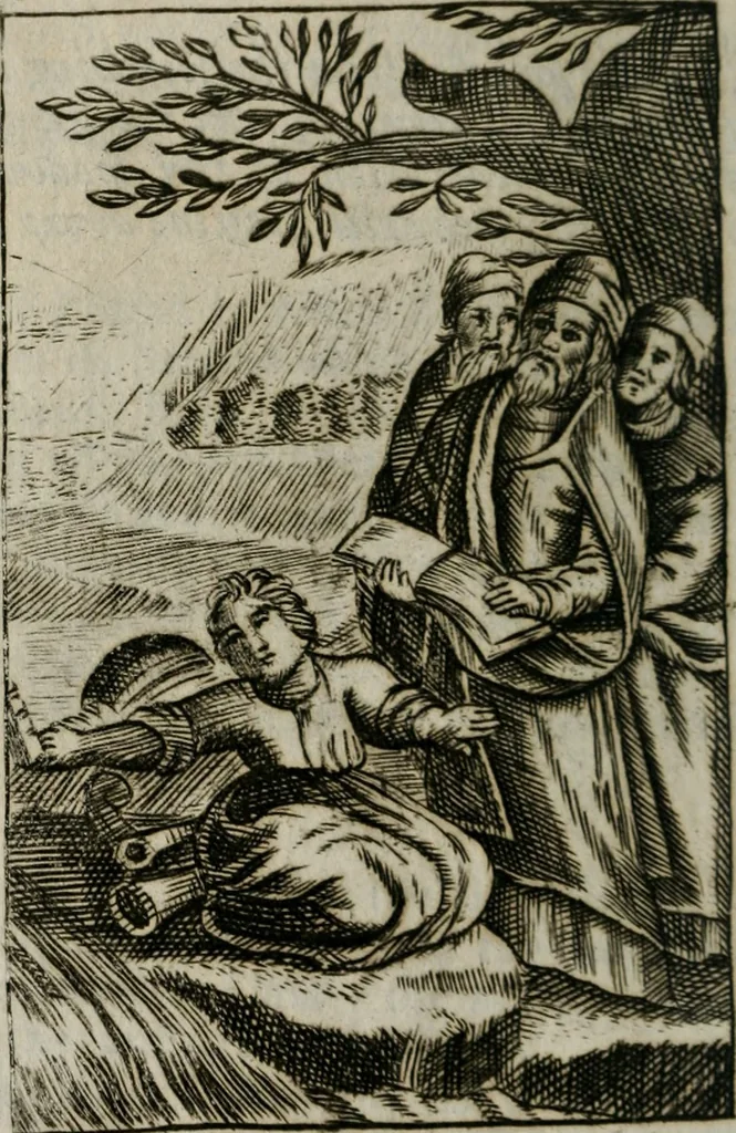 An illustration from Emblems, divine and moral, together with hieroglyphicks of the life of man, 1736, leaf 257