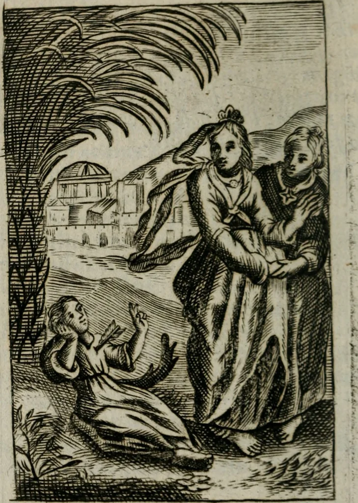 An illustration from Emblems, divine and moral, together with hieroglyphicks of the life of man, 1736, leaf 261