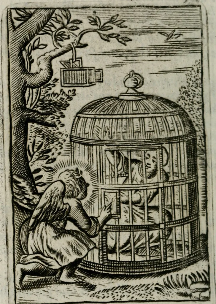 An illustration from Emblems, divine and moral, together with hieroglyphicks of the life of man, 1736, leaf 297
