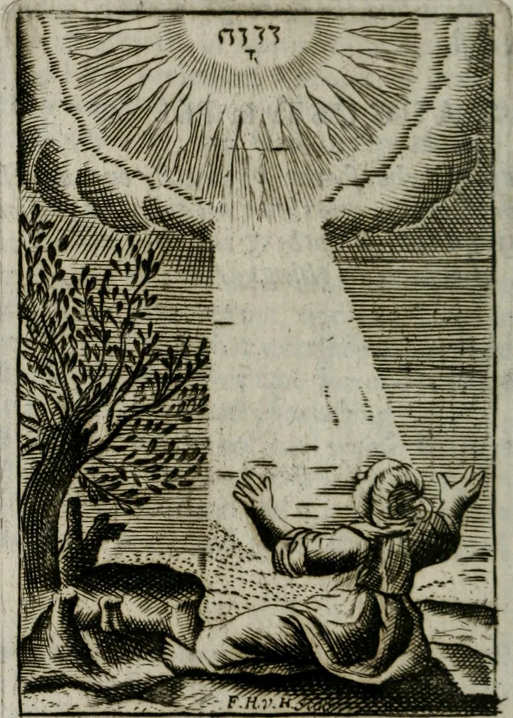 An illustration from Emblems, divine and moral, together with hieroglyphicks of the life of man, 1736, leaf 313