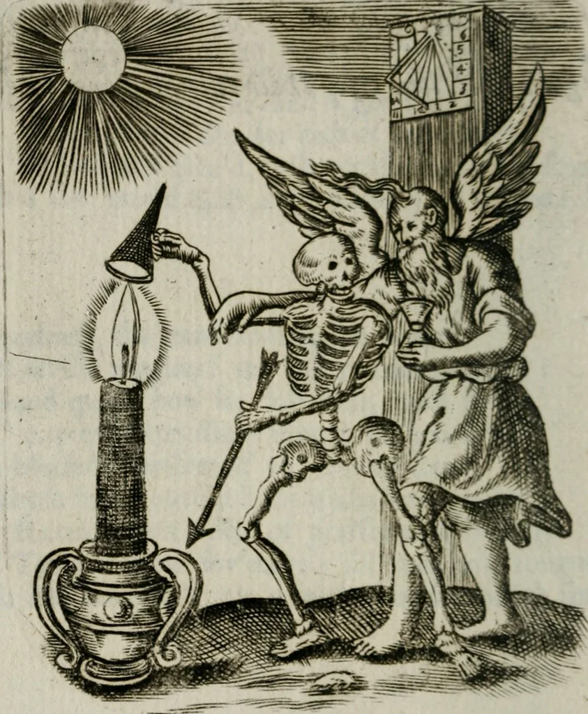 An illustration from Emblems, divine and moral, together with hieroglyphicks of the life of man, 1736, leaf 349