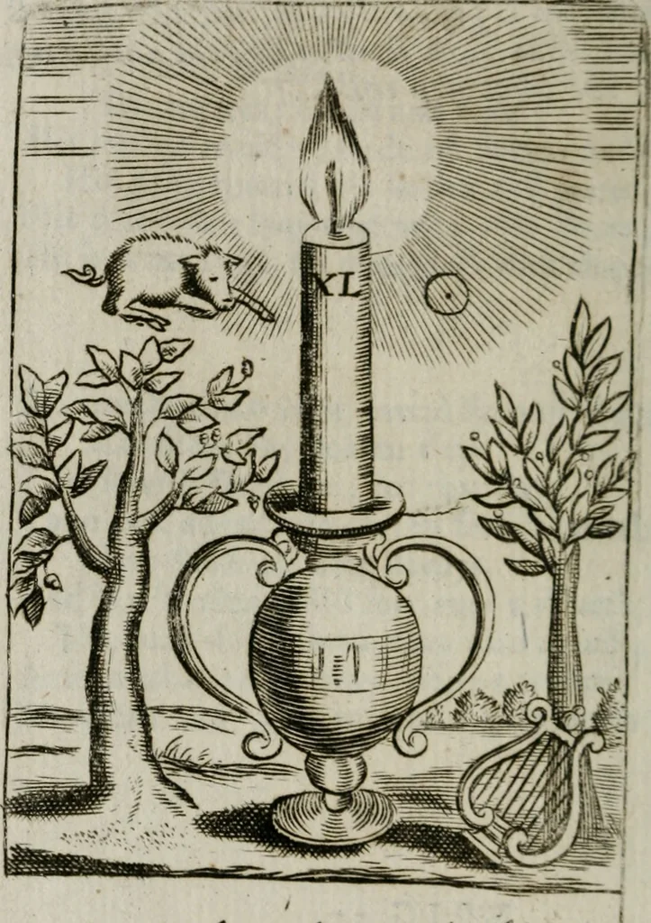 An illustration from Emblems, divine and moral, together with hieroglyphicks of the life of man, 1736, leaf 373