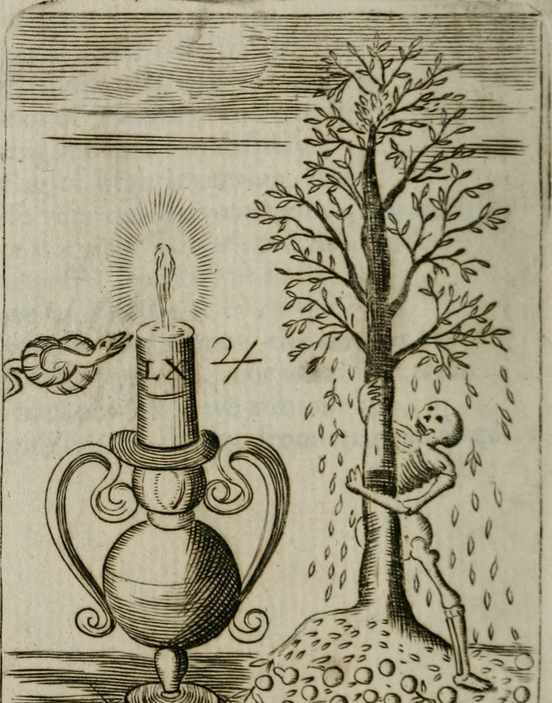 An illustration from Emblems, divine and moral, together with hieroglyphicks of the life of man, 1736, leaf 381