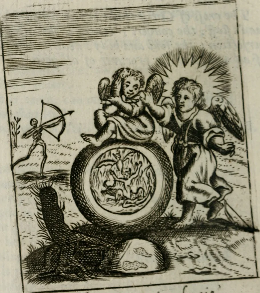 An illustration from Emblems, divine and moral, together with hieroglyphicks of the life of man, 1736, leaf 41