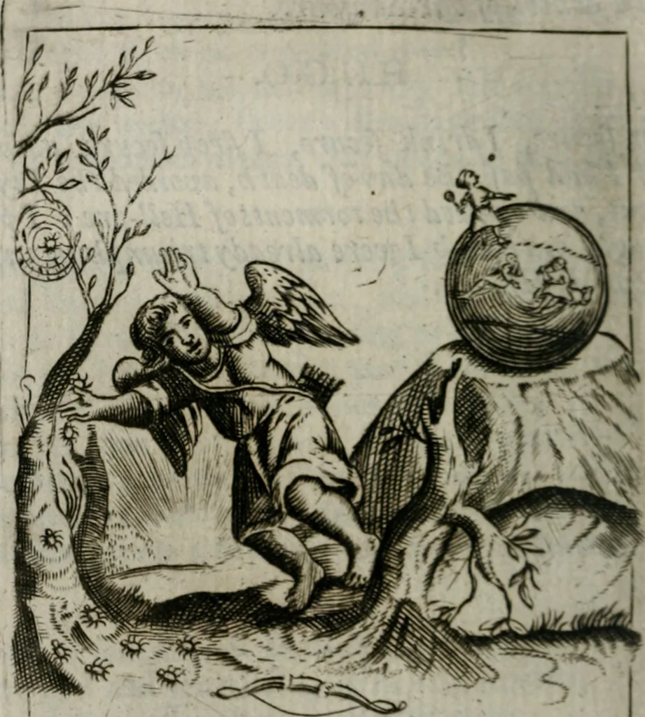 An illustration from Emblems, divine and moral, together with hieroglyphicks of the life of man, 1736, leaf 45