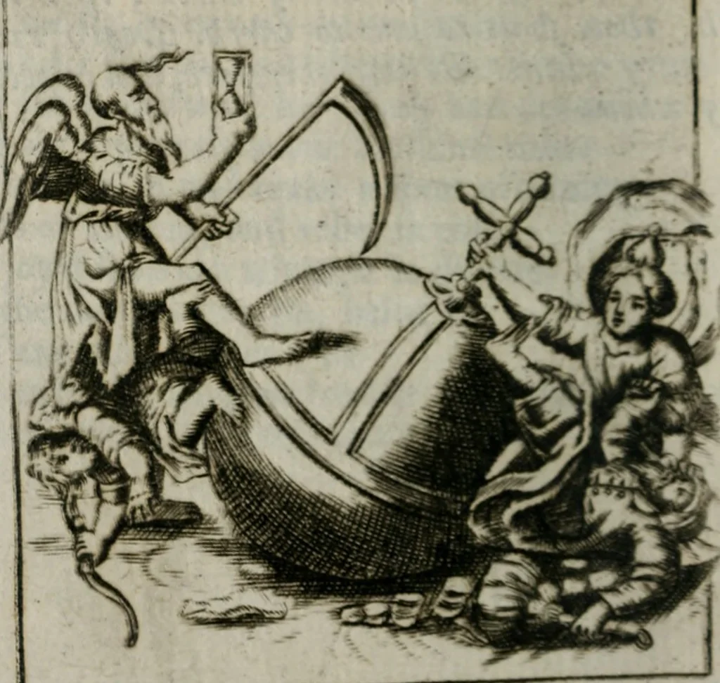 An illustration from Emblems, divine and moral, together with hieroglyphicks of the life of man, 1736, leaf 49
