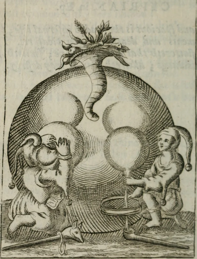 An illustration from Emblems, divine and moral, together with hieroglyphicks of the life of man, 1736, leaf 61