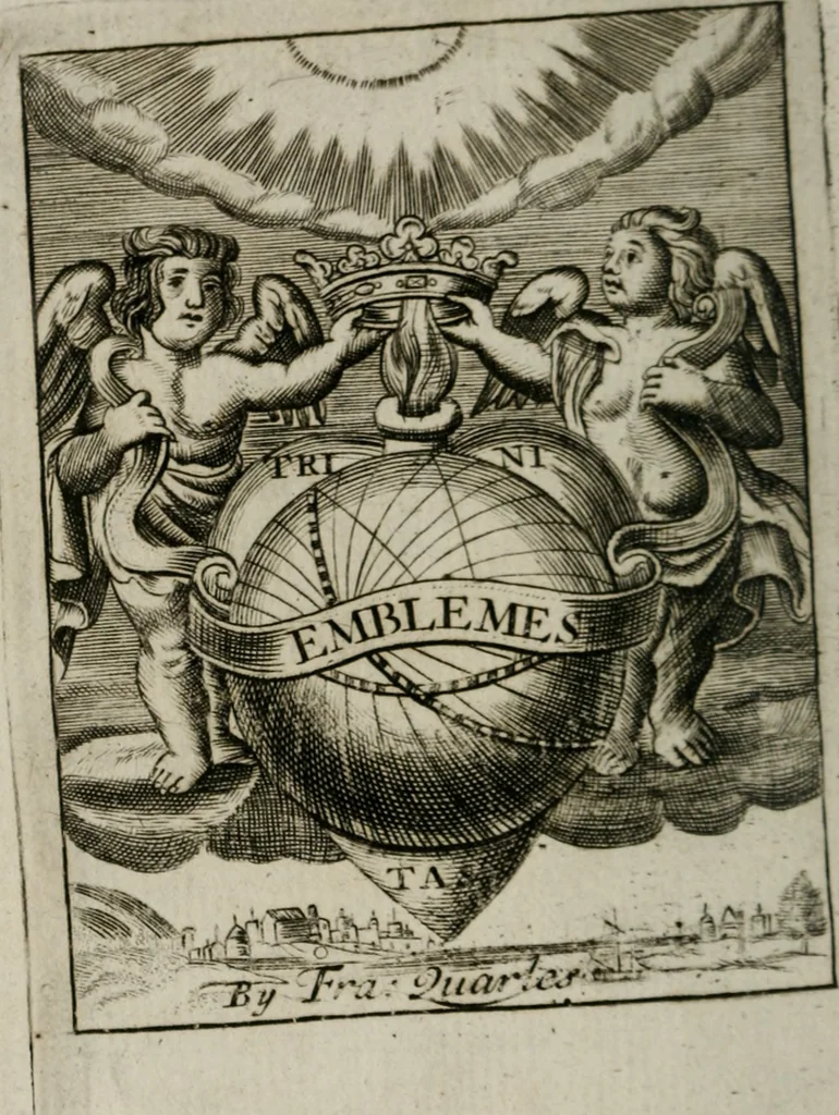 An illustration from Emblems, divine and moral, together with hieroglyphicks of the life of man, 1736, leaf 7