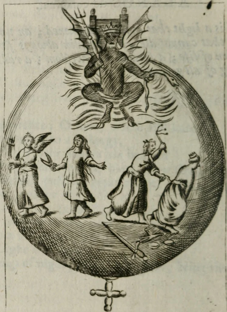 An illustration from Emblems, divine and moral, together with hieroglyphicks of the life of man, 1736, leaf 73